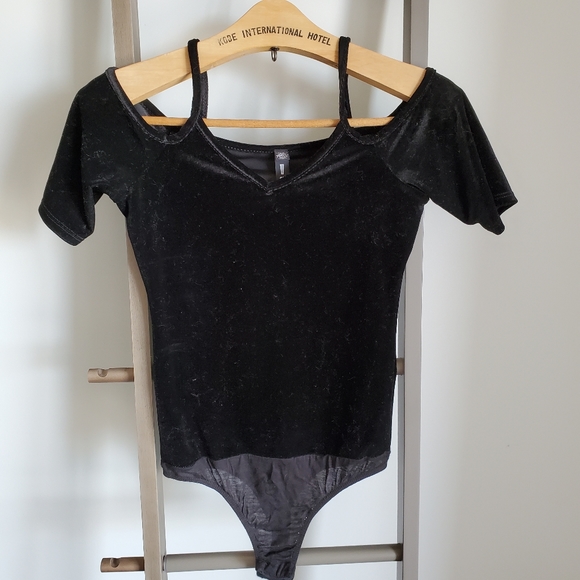 Design Lab Lord+Taylor Velour Bodycon Black XS - Picture 3 of 8